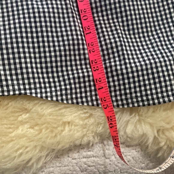 Karen Scott black and white check blouse size M - Picture 6 of 7